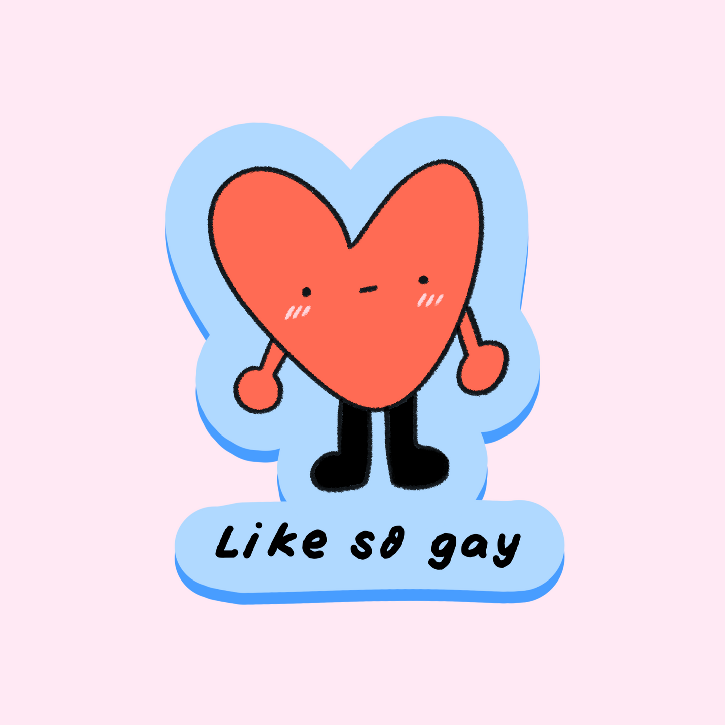 Like so gay sticker