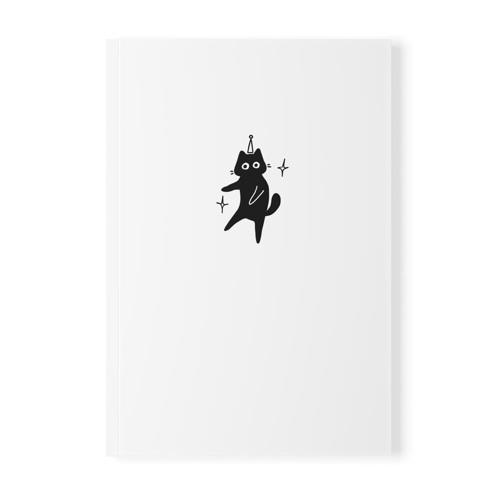 Party Cat Softcover Notebook, A5
