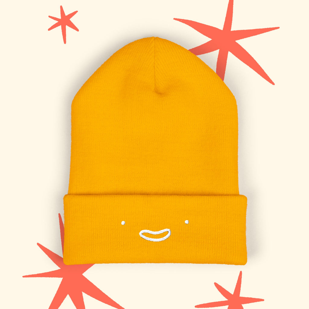 Smiley Classic Cuffed Beanie (Embroidery)