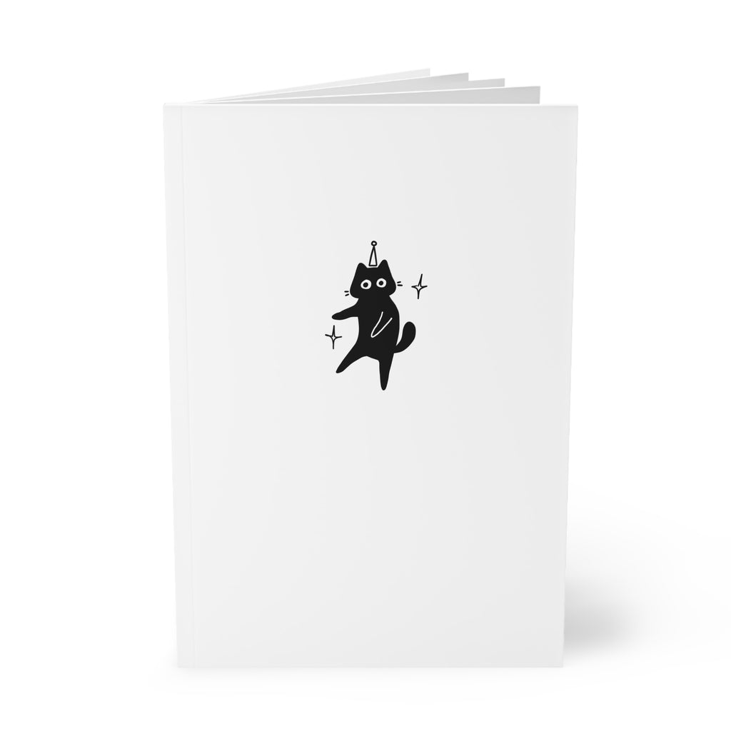 Party Cat Softcover Notebook, A5
