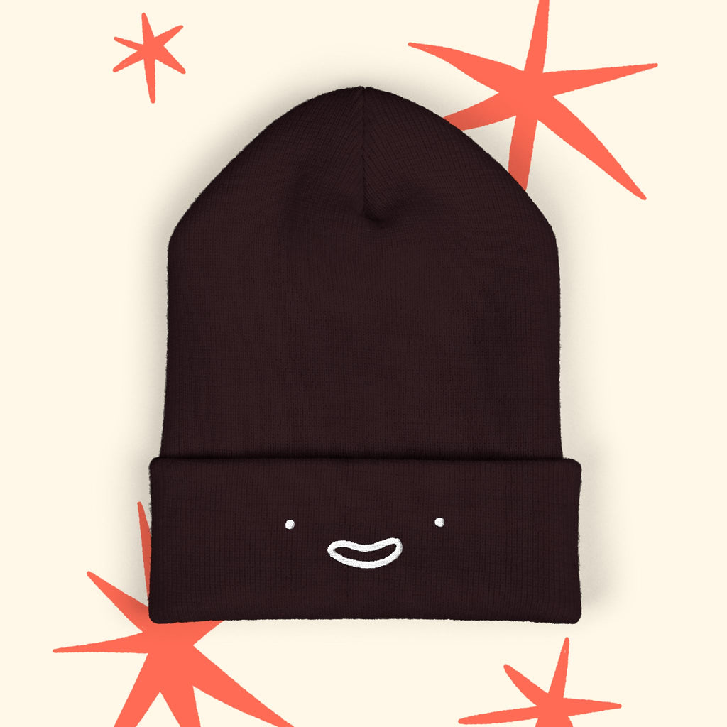 Smiley Classic Cuffed Beanie (Embroidery)