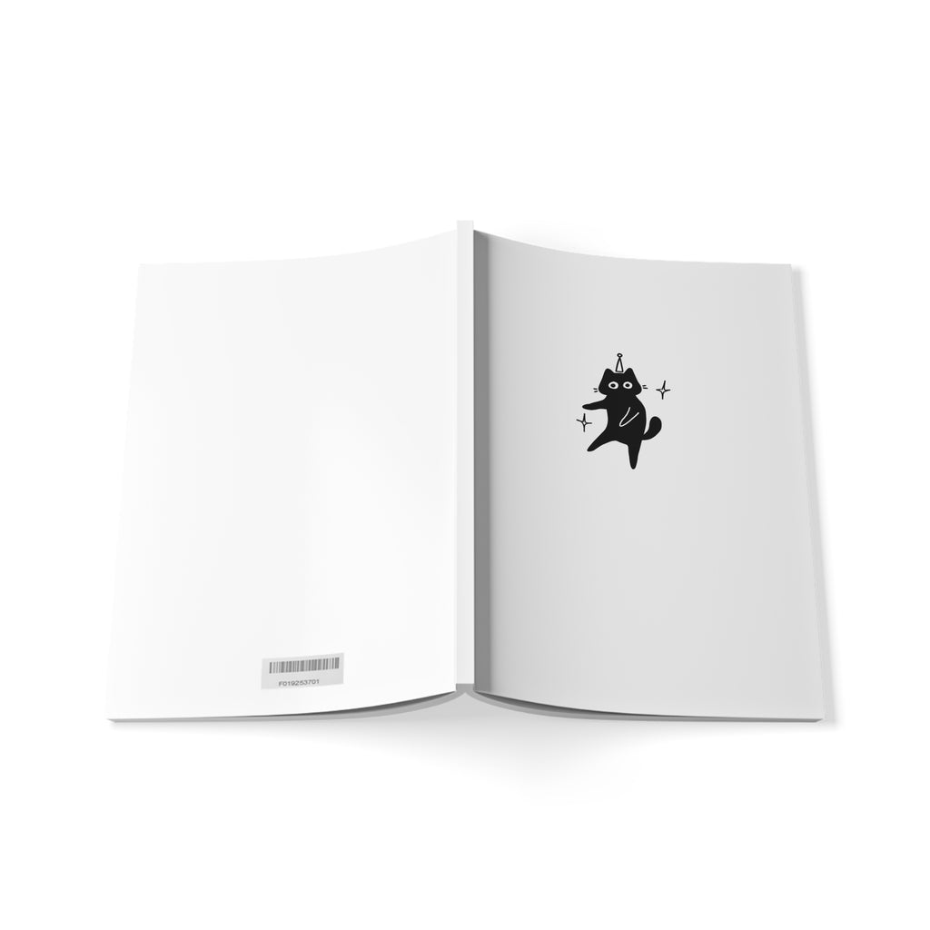 Party Cat Softcover Notebook, A5