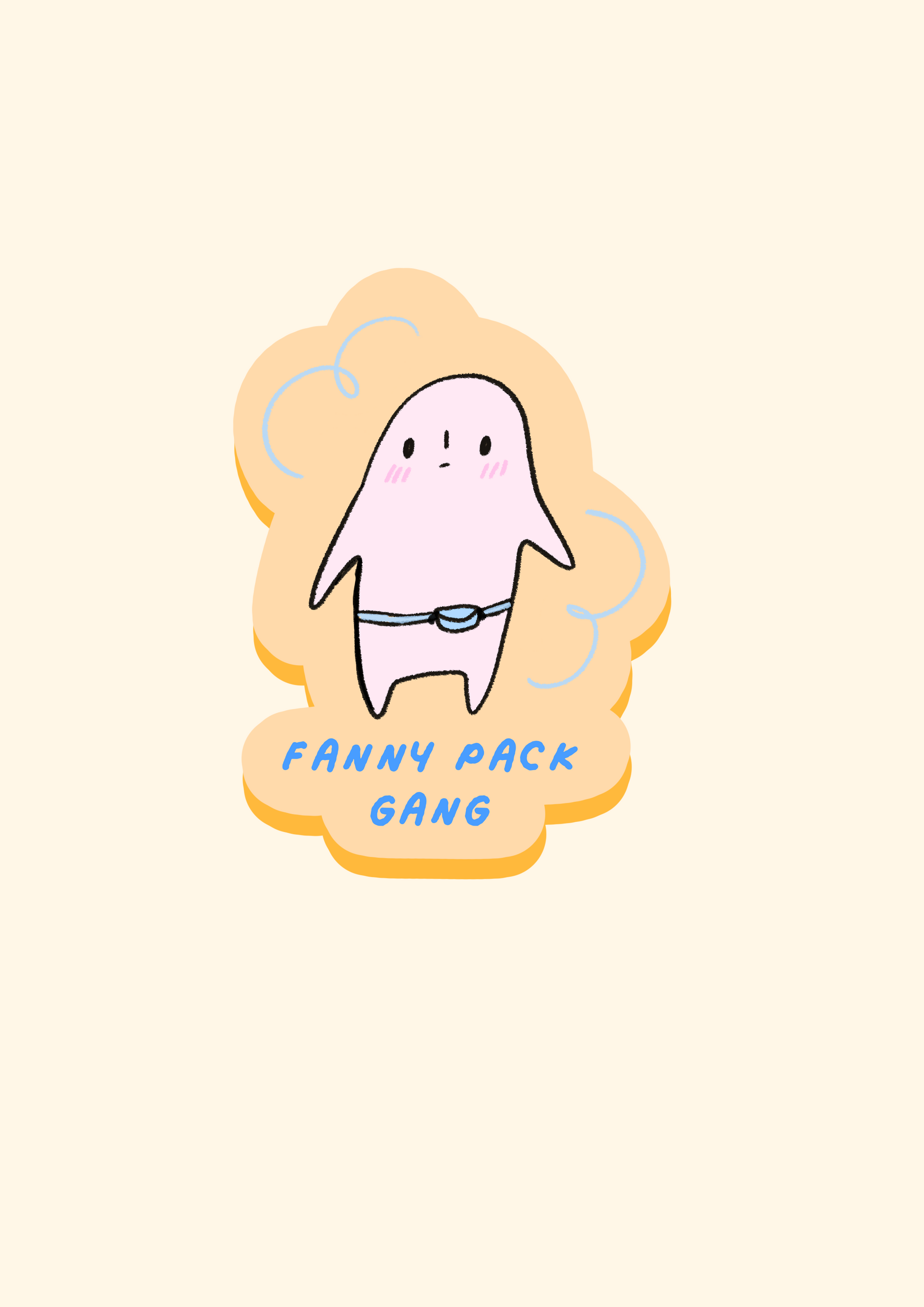 fanny pack gang sticker