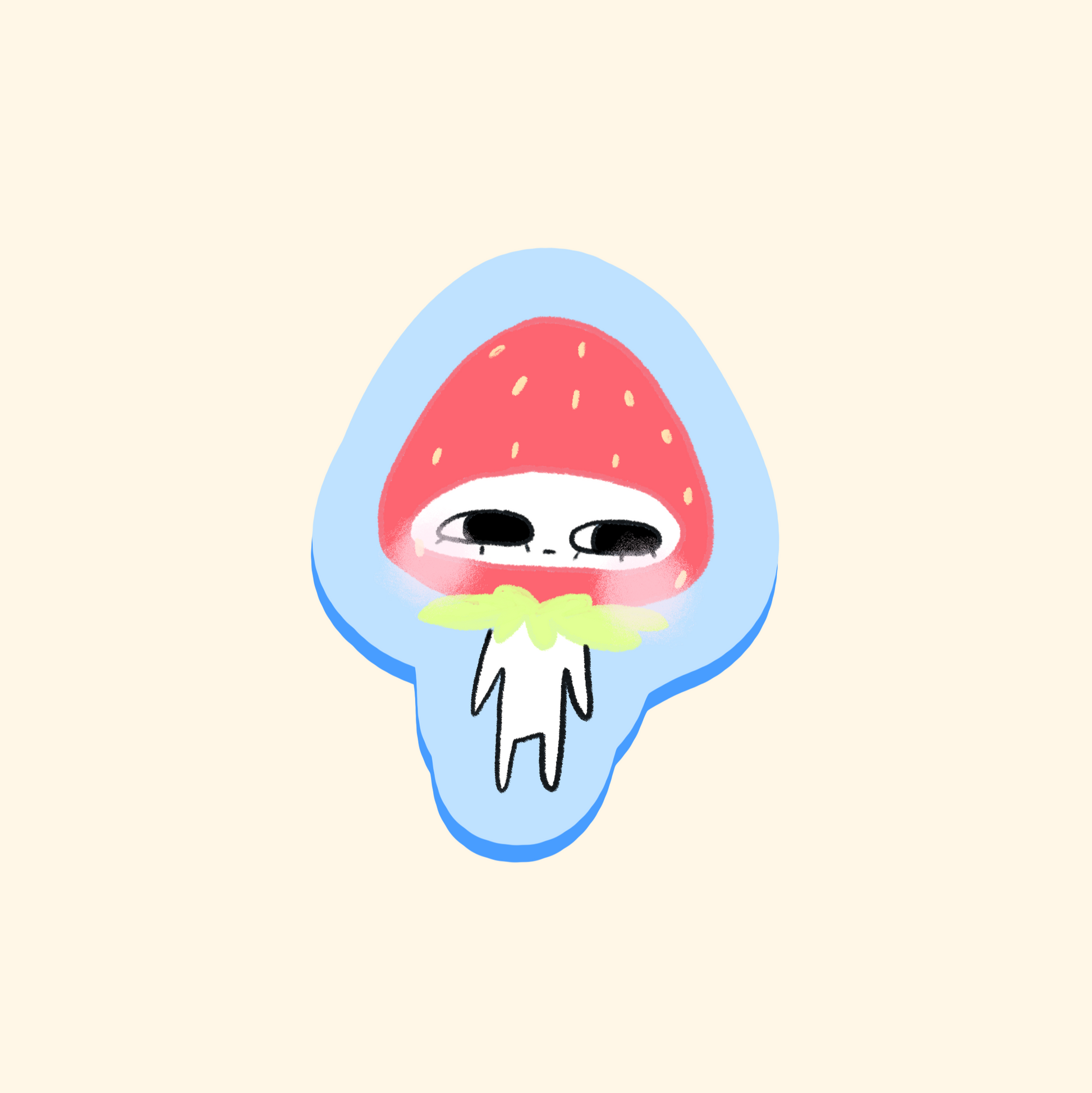strawberry munchkin sticker