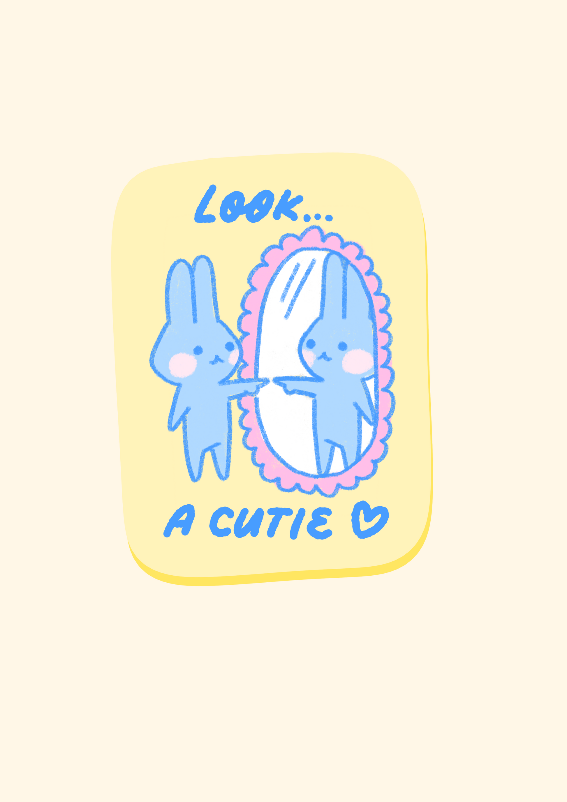 look a cutie sticker
