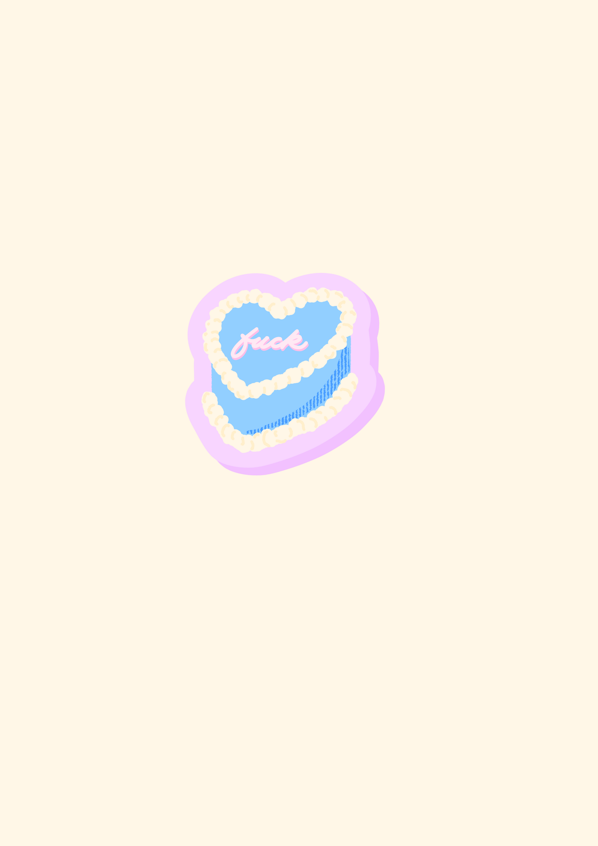 f*ck cake sticker