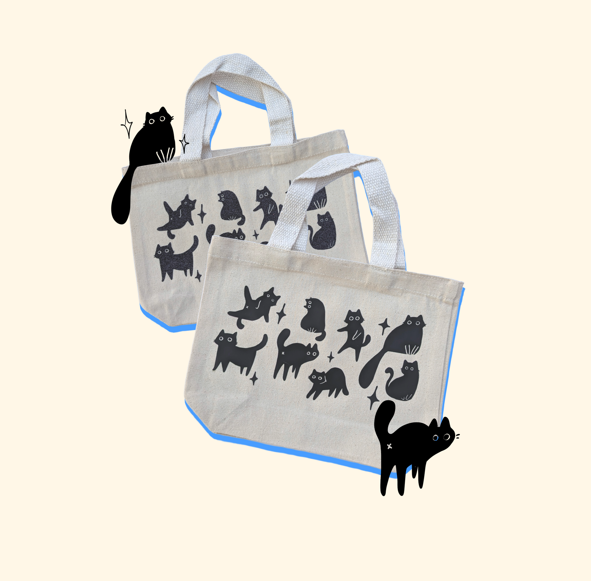 medium cat tote
