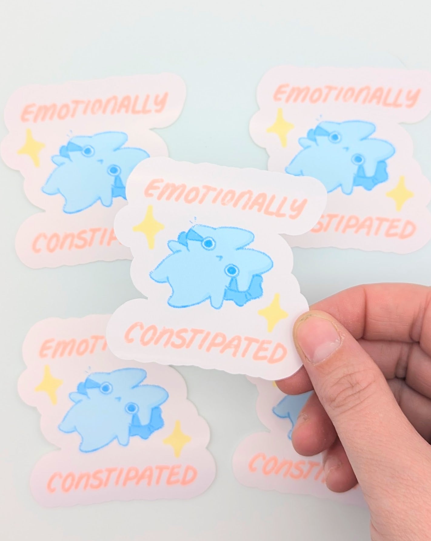 emotionally constipated sticker