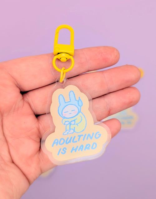 adulting is hard keychain 2.0