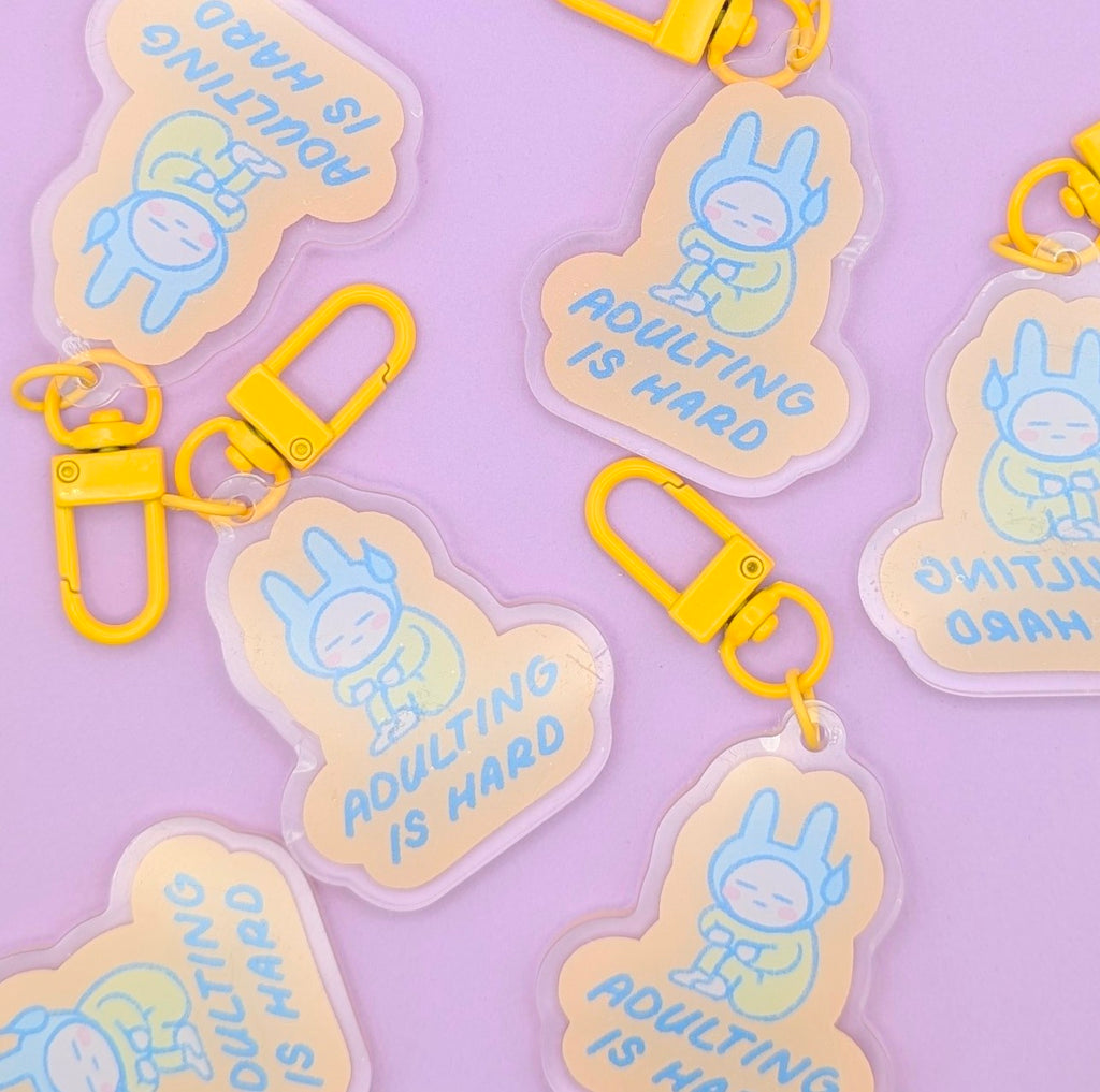 adulting is hard keychain 2.0