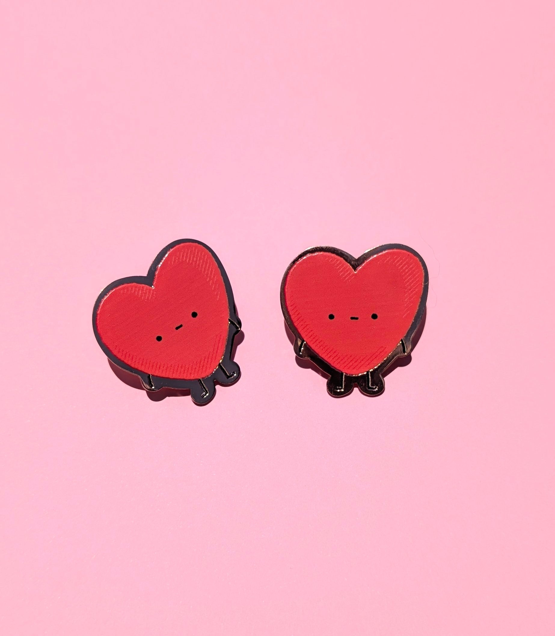 enamel heart pins