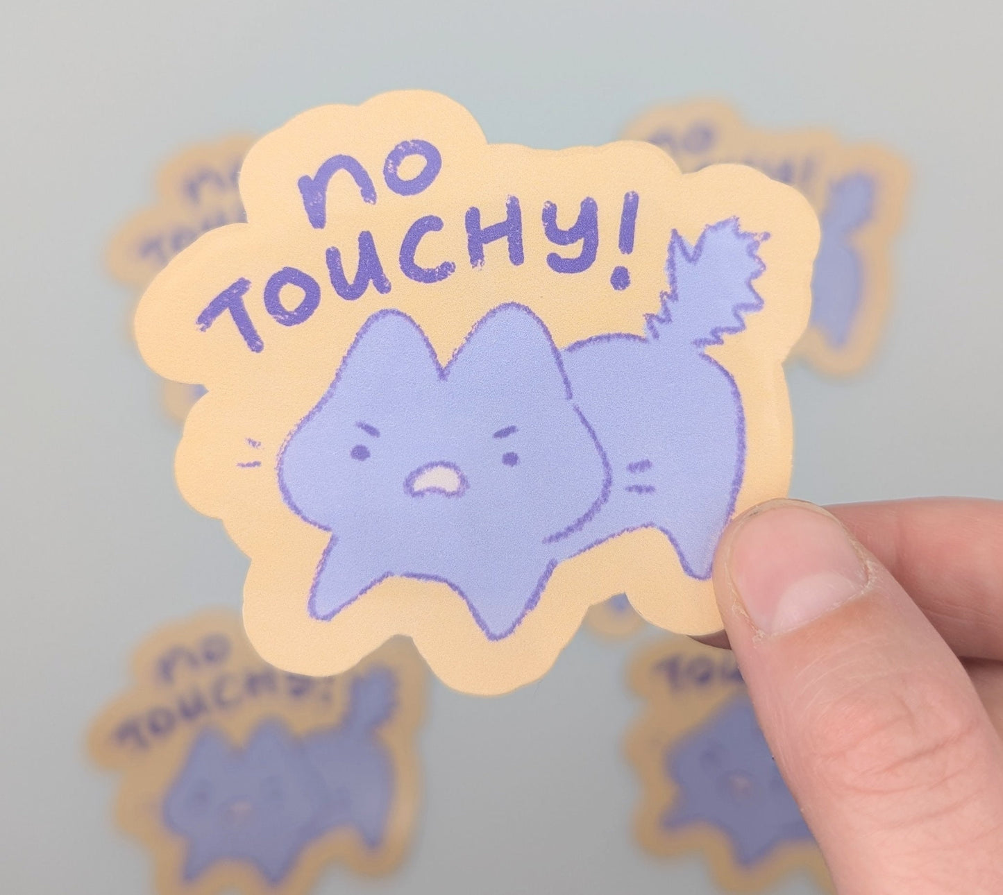 no touchy sticker