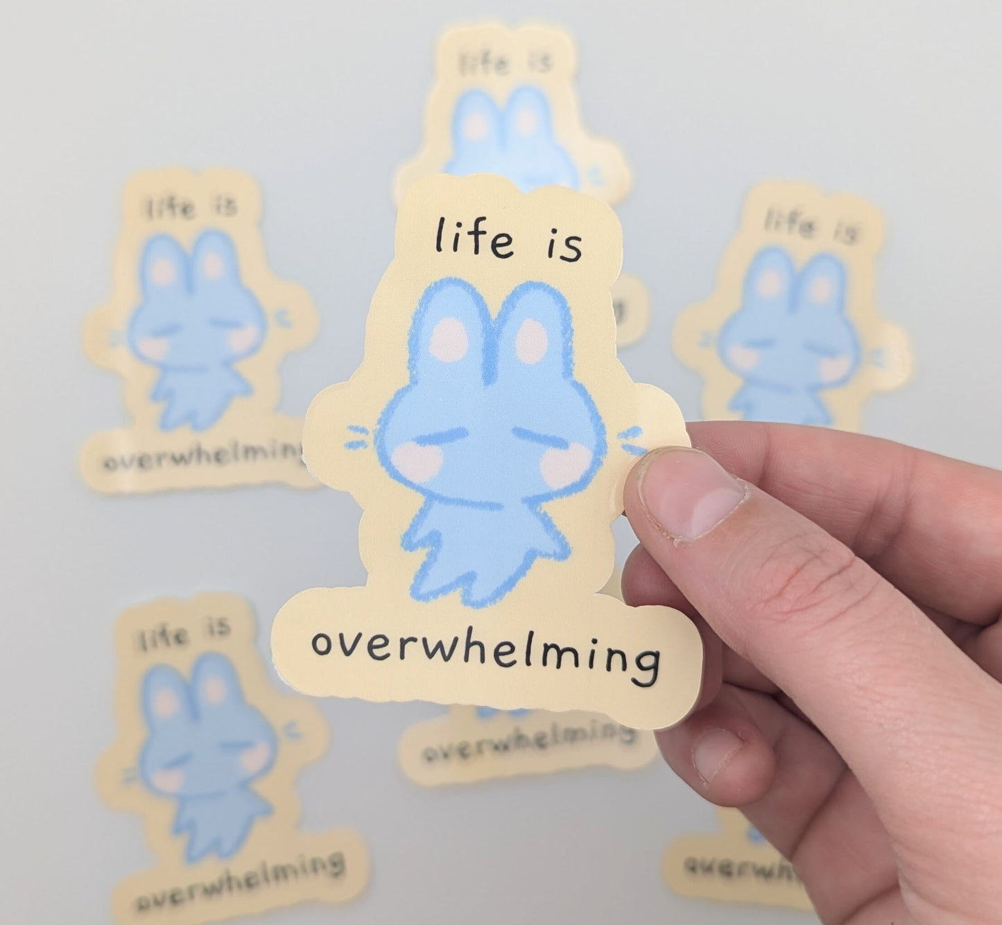 life is overwhelming sticker