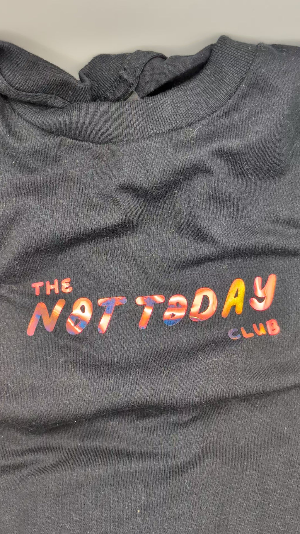 The Not Today Club short sleeve t-shirt