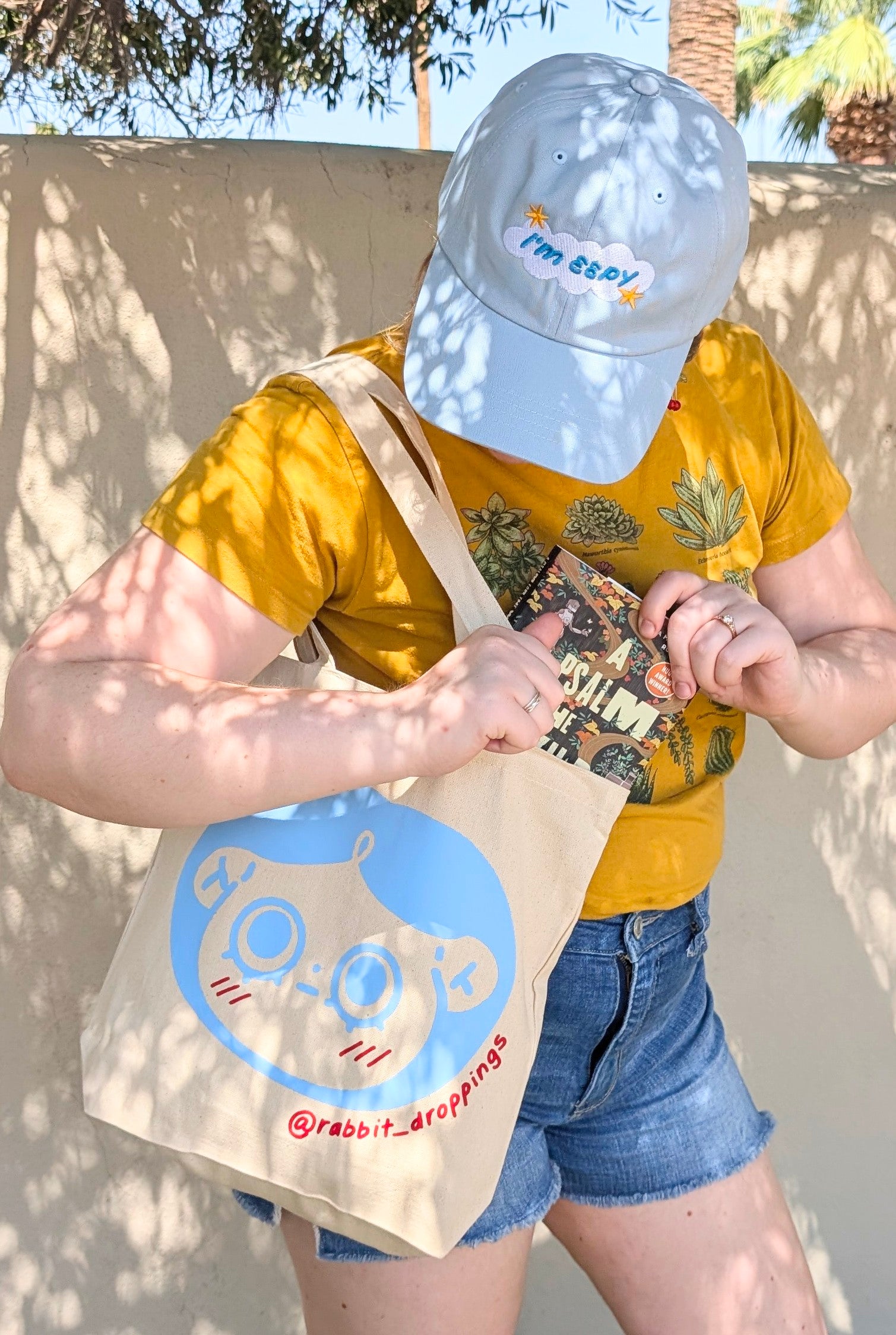 Cute face tote